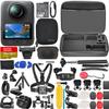 DJI Osmo 360 Standard Combo, 360 Camera with 1-Inch 360 Imaging, Native 8K 360 Video Bundle with 128GB Memory Card, Card Reader + 50 Piece Accessory Kit view 1