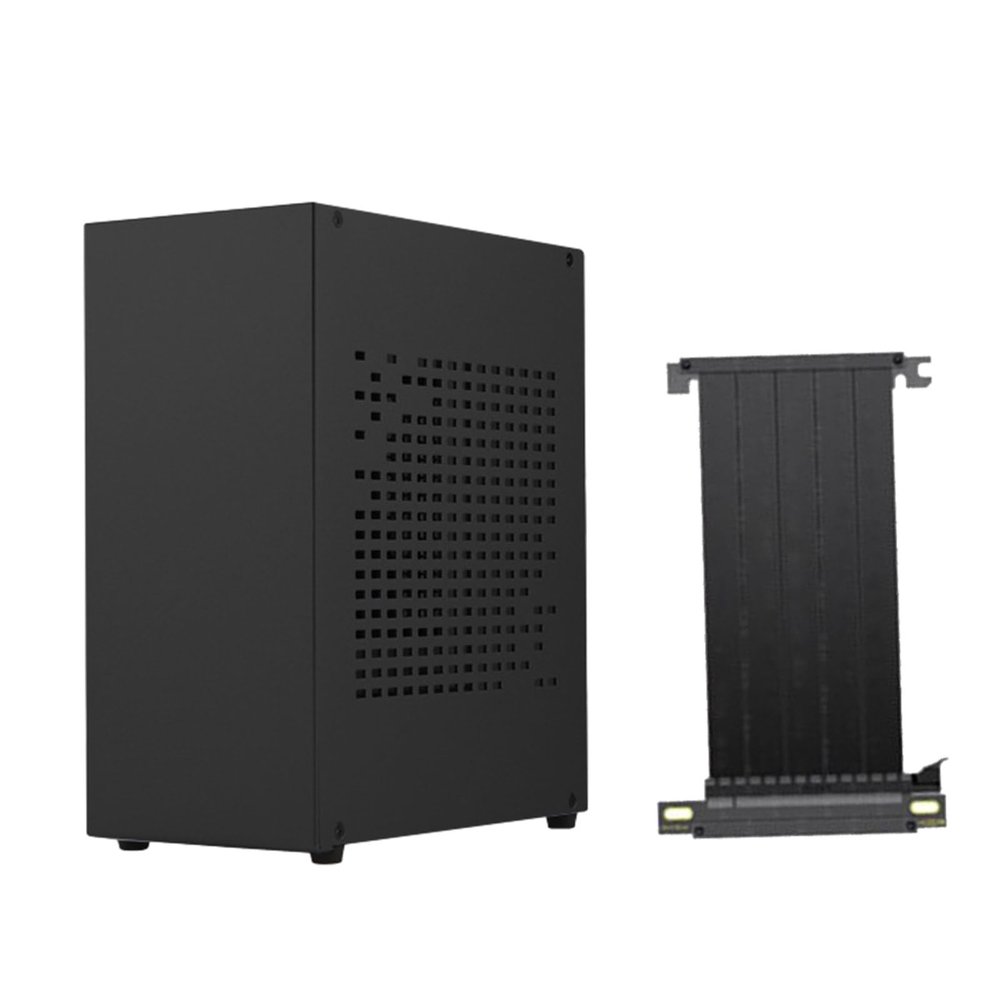 Aluminum ITX Chassis for Gaming Desktop PC Case USB3.0 Graphics Card RTX2070 with PCIE3.0 Cable ITX Motherboards Case