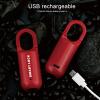Ejoyous Smart Fingerprint Padlock, Keyless Finger Print Lock Biometric Thumbprint Padlock USB Rechargeable 10 Fingerprint Capacity LED Indicator, for Gym Locker (Red OEM: 75503-35061-D0, 7550335061D0) view 3