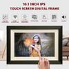 10.1 Frameo WiFi Smart Digital Photo Frame, 32GB with HD IPS Touchscreen, Auto-Rotate, Easy Photo & Video Sharing via Frameo App, Wall Mountable Electronic Gift for Family & Grandparents view 3