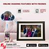 10.1 Frameo WiFi Smart Digital Photo Frame, 32GB with HD IPS Touchscreen, Auto-Rotate, Easy Photo & Video Sharing via Frameo App, Wall Mountable Electronic Gift for Family & Grandparents view 4