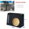 12" Single ported sub Box, fits Regular cab Trucks Speaker Box subwoofer Enclosure Stereo car Audio Home Audio view 4