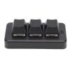 GOWENIC 3 Keys Keyboard, Ergonomic Comfort, Customizable Keyboard, Long Lasting Use, with Dual Modes, for Gaming and Work (Black) view 1