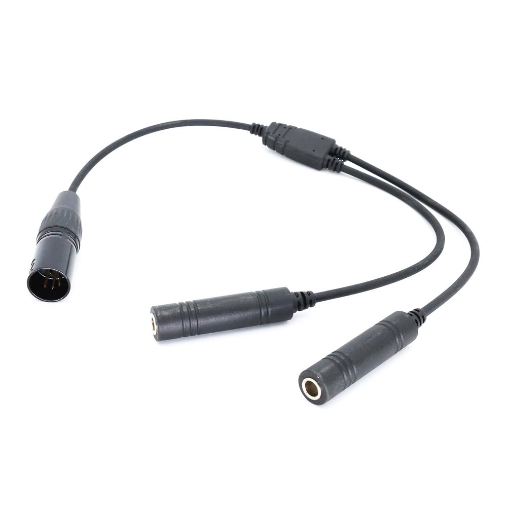 and Headset Converter Cable to XLRs Adapter Connect to AudioDevices Earphone Accessories Aviation Adapter Male to Double Female Connectors Connect to Intercoms