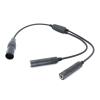 and Headset Converter Cable to XLRs Adapter Connect to AudioDevices Earphone Accessories Aviation Adapter Male to Double Female Connectors Connect to Intercoms view 1