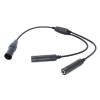 and Headset Converter Cable to XLRs Adapter Connect to AudioDevices Earphone Accessories Aviation Adapter Male to Double Female Connectors Connect to Intercoms view 3