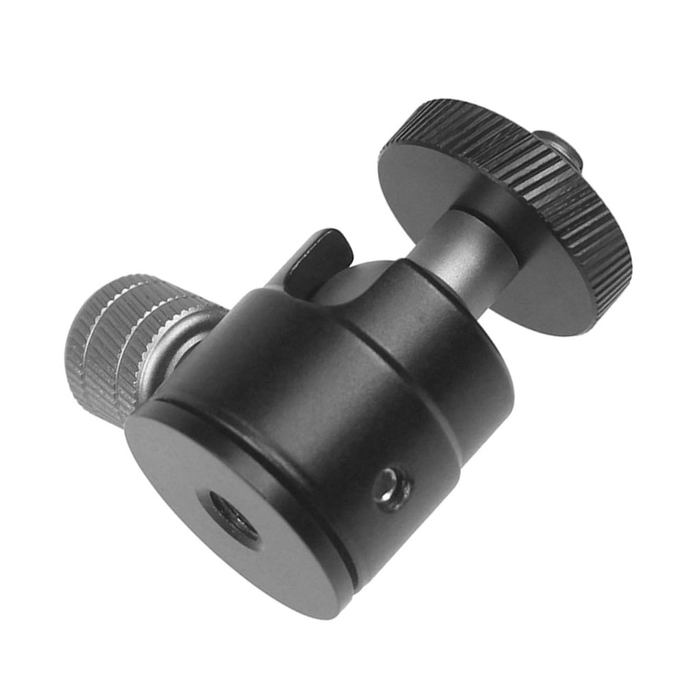 BESPORTBLE Aluminum Mini Ball Head Tripod Mount Adapter Screw Rotatable Swivel Clamp for Cameras Projectors Stable Photography Accessory for Outdoor and Professional Use