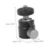 BESPORTBLE Aluminum Mini Ball Head Tripod Mount Adapter Screw Rotatable Swivel Clamp for Cameras Projectors Stable Photography Accessory for Outdoor and Professional Use view 3