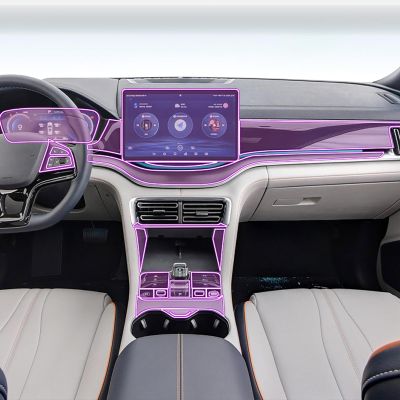 Car Paint Protective Film TPU Anti-Scratch Repair Film Protector Interior Accessories for BYD Song Plus EV 2023 2024 2025,LHD-12.8" Navigation