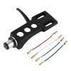 for AT3600L Moving Magnetic Cartridge Stylus Aluminium Alloy Headshell Holder Kit for LP Vinyl Record Player Turntable Phonograph(Silver Holder) view 2
