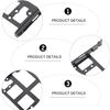 DECHOUS 3PCS Hard Drive Caddy Bracket Kit for Internal SSD Mounting Tray Holder Disk Bay Adapter Easy Installation No Drilling Required Stable Design view 3