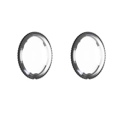 2PCS Ultra-Clear Lens Cover Mirrors for Insta360 X4 Air Camera Lens Protector Scratch-Resistant Drop-Proof Anti-Fog and Water-Shedding High-Transparency Optical Glass or PC Lens Cap (Plastic PC)