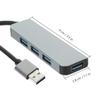 BESPORTBLE USB Hub High-Speed Data Transfer Expander for Laptop Keyboard Mouse Printer Webcam Charger Compact Design view 3