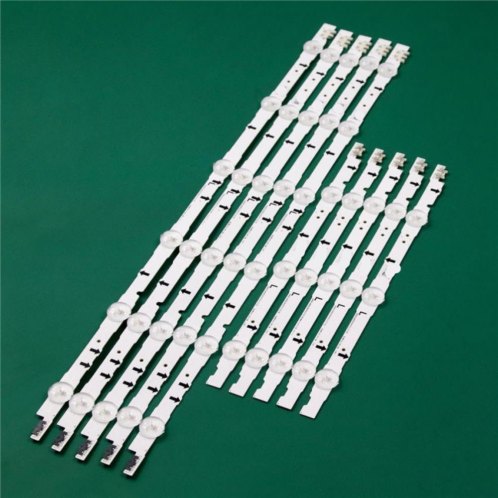 WKCHYVLO LED Backlight Strip TV Bulbs Compatible with UE40J5510AU UE40J5530AU UE40J5550AU UE40J5600AK Models D4GE-400DCA-R1 400DCB-R2 Replacement Line Ruler(10Set-100 Piece)