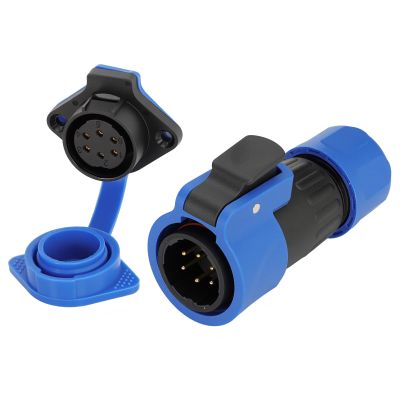 ZBLZGP FD20 IP68 Weatherproof 6 Pin Soldering-Free Connector Low Contact Resistance Male Female Panel Plug, Suitable for ATV Electrical Kits & UTV Accessory Wiring
