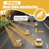 NzEupno Wireless Solar Speed Limit Sign, LED Speed Radar Feedback Detector Display with Remote Control, SolarPower, Weatherproof for Traffic Calming Orange-24''35 view 3