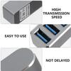 BELLIFFY Rotatable USB Hub Aluminum Alloy Multi-Port Adapter with High-Speed Data Ports Safe Overcurrent Protection Compatible with Windows Laptop Flash Drive Keyboard Mouse Camera view 3