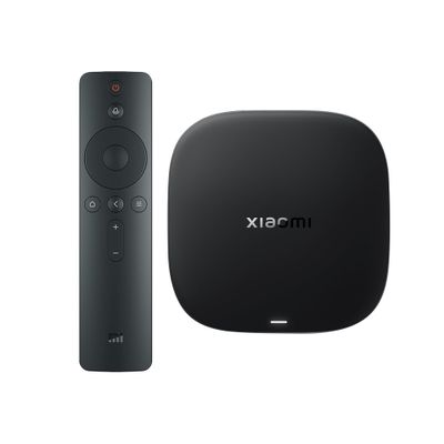 Xiaomi Android TV Box S 3rd Gen, 4K UHD Google TV Box Dolby Vision Atmos & DTS:X, 2GB + 32GB Storage WiFi 6 HDMI 2.1 360 Bluetooth Remote Voice Control for Television Internet Streaming Connection