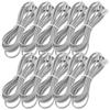 BUGUUYO 10pcs PC Phone Extension Cables with Pure Copper Core PVC Material Silver Gray Telephone Cord for Office Hotel Fax Landline Use view 1