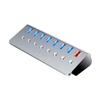 DECORNIJIA USB Hub Ports with Charging Port Independent Off Switch USB Expansion Transfer for Laptops and Computers for Simultaneous Data and Charging view 1