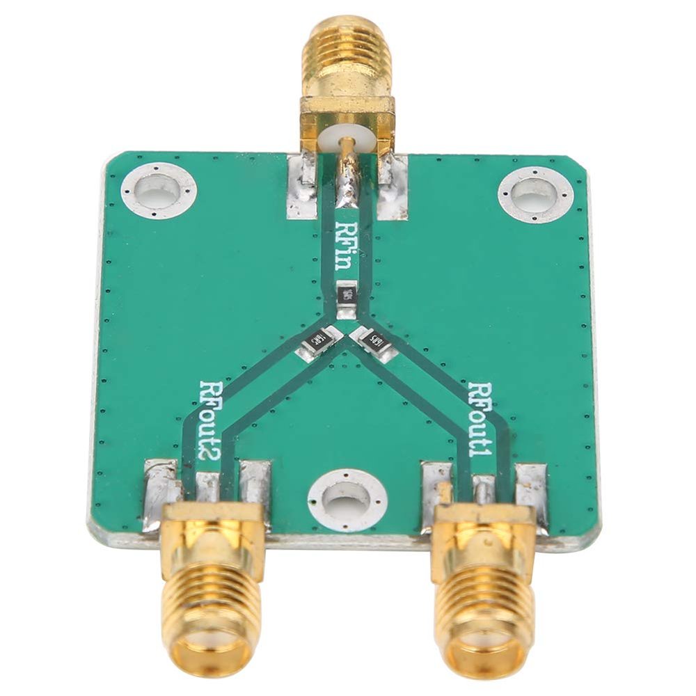 Jeanoko Power Splitter Divider Module Reliable 0.5W Withstand Power 6dB Output Attenuation Distributor for RF Microwave Resistor Distributor Enthusiasts