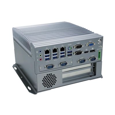 ANDAQI Fanless Industrial PC, Mini Computer, IPC, I5 6500T, IX04, VGA, DP, HDMI, 6 x COM, 3 x LAN, PCIE X16 Slot, PCI Slot, DC Phoenix, 9 to 36V, 16G RAM, 512G SSD