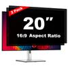 20 Inch Computer Privacy Screen Shield 2 Pack for 16:9 Widescreen Desktop view 1
