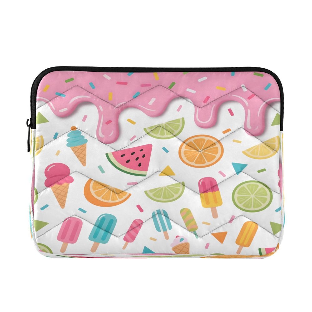 WEIYEKO Lemon Watermelon Ice Cream Cute Laptop Sleeve 13 inch 13.3 inch Notebook Case Laptop case