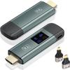 TTQ Wireless HDMI Transmitter and Receiver, Wireless HDMI Extender 4K Supported, Metal Housing, LED Display, 100FT Range, 2.4G&5G, for PC/Laptop/Camera/HDTV/Projector/TV Box view 1