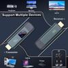 TTQ Wireless HDMI Transmitter and Receiver, Wireless HDMI Extender 4K Supported, Metal Housing, LED Display, 100FT Range, 2.4G&5G, for PC/Laptop/Camera/HDTV/Projector/TV Box view 3