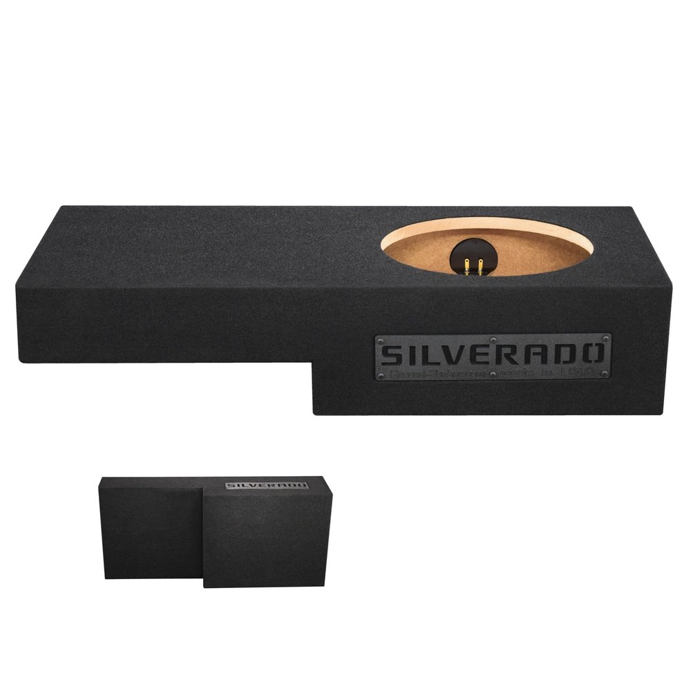 12" Single Sealed sub Box, fits 07-13 Silverado Crew-cab Speaker Box subwoofer Enclosure Stereo car Audio Home Audio