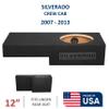 12" Single Sealed sub Box, fits 07-13 Silverado Crew-cab Speaker Box subwoofer Enclosure Stereo car Audio Home Audio view 2