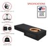 12" Single Sealed sub Box, fits 07-13 Silverado Crew-cab Speaker Box subwoofer Enclosure Stereo car Audio Home Audio view 3