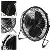 BESPORTBLE Mini USB Desktop Fan with LED Clock and Temperature Display Portable Metal Cooling Fan with Rotation for Home Office Dorm and Travel Use view 3