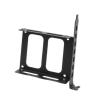 Double SSD Mounting Bracket Metal Mount Bay 2.5 Inch Hard Drive Mount HDD Dock Easy Install Metal SSD HDD Holder- Black view 3