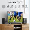 LONPOO Powered Bookshelf Speakers - Wireless 100W RMS Bluetooth with eARC - Powerful Home Music System - Home Theater Systems, Studio Monitors view 2