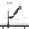Air Pressure Display Stand Desktop Telescopic Rotation heightened Wall-Mounted Perforated Bracket Universal Bracket L152 view 4