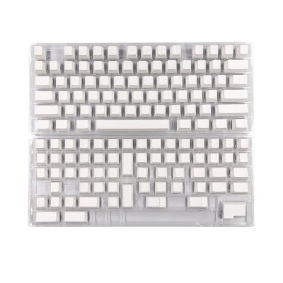 137PCS Keycaps CherryProfile PBT Minimalist White for Mechanical Keyboard Minimalistic PBT Minimalistic White Replacement