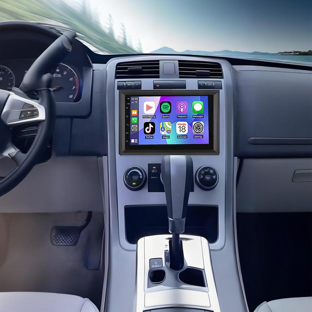 Car Radio Stereo for Chevrolet Equinox 2010 2011 2012 2013 2014 2015 2016 2017 with Wireless CarPlay Android Auto 8 Inch Android 13 Touch Screen HiFi Audio GPS WiFi Bluetooth SWC-2+32G