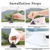 Car Shark Fin Antenna Cover for Chevrolet Equinox RS 2013-2025 Car Roof Top Roof Enhanced Signal Antenna Decorative AM/FM Radio Signal Car Accessories White Style view 3