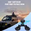 Zhaobeimao Strong Suction Cup Mount for Starlink & Camera with Dual 1/4" & 3/8" Threads, All-in-One Secure Car Roof Holder with Lockable Base & Quick-Release for RV, Van, Truck & Boat view 3