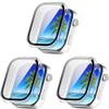 3 Pack Hard Case for Redmi Watch 6 with Screen Protector, Hard PC Protective Case Shockproof Anti-Scratch Bumper Cover with Tempered Glass (Clear/Clear/Clear) view 1
