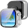 3 Pack Hard Case for Redmi Watch 6 with Screen Protector, Hard PC Protective Case Shockproof Anti-Scratch Bumper Cover with Tempered Glass (Clear/Clear/Clear) view 3