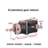 1pcs Nema 17 Stepper Motor Reducer 4-Lead 3.71:1~139:1 Ratio Planetary Gear Reducer for Computerized Numerical Control 3D Printer High Tq Metal Gearbox(Without Bracket,Ratio 71_42HS48) view 2