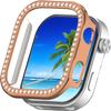 2 Pack Bling Case Compatible with Redmi Watch 6 Cover Hard PC Crystal Diamonds Rhinestone Protective Bumper Shell for Redmi Watch 6, No Screen Protector (Silver/Rose Gold) view 2