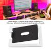 Yunseity Desk Speaker Stand, 16 Tilted Speaker Riser with Foam Pads, 7.7lbs Capacity, Minimalist Design, Steel Material, for Improved Sound Performance, Stability, and Aesthetics (White) view 2