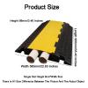 5/4/3/2 Channel Rubber Cable Protectors Extreme Cable Ramps,Heavy Duty Protective Cable Wire Cord Ramp Driveway Rubber Traffic Speed Bumps(900x580x88mm) view 2