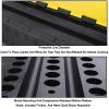 5/4/3/2 Channel Rubber Cable Protectors Extreme Cable Ramps,Heavy Duty Protective Cable Wire Cord Ramp Driveway Rubber Traffic Speed Bumps(900x580x88mm) view 4