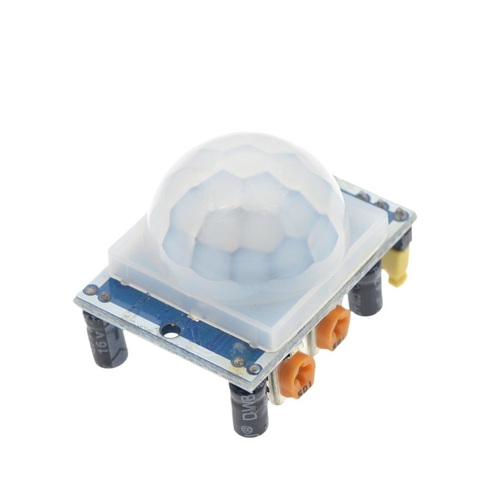 1-10pcs HC-SR501 Adjust IR Pyroelectric Infrared PIR Motion Sensor Detector Module for Arduino for Raspberry Pi Kits + Case(1pcs HC-SR501)