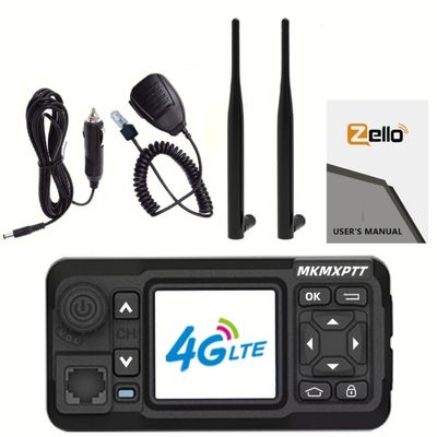 MKMXPTT 4G LTE POC Radio Android 8.11 Mobile Two-Way Radio with GPS Bluetooth WiFi Single SIM Card Slot for Unlimited Distance Communication
